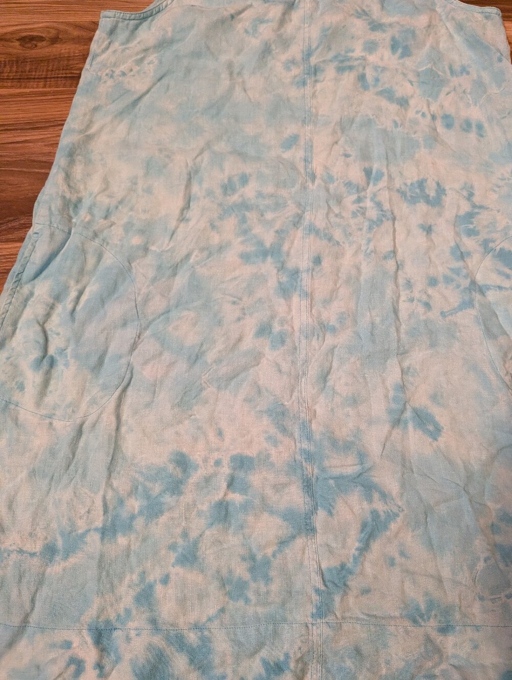 J.Jill Linen Dress Bleach Dyed With Pockets Size M - Picture 2 of 9
